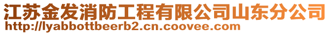 江蘇金發(fā)消防工程有限公司山東分公司