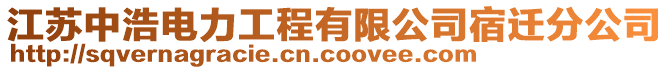 江蘇中浩電力工程有限公司宿遷分公司