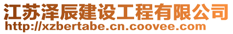 江蘇澤辰建設(shè)工程有限公司