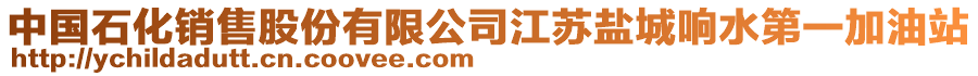 中國石化銷售股份有限公司江蘇鹽城響水第一加油站