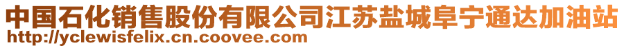 中國石化銷售股份有限公司江蘇鹽城阜寧通達加油站