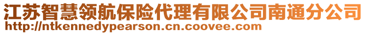 江蘇智慧領(lǐng)航保險(xiǎn)代理有限公司南通分公司