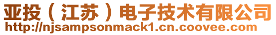 亞投(江蘇)電子技術有限公司