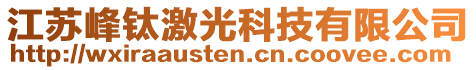 江蘇峰鈦激光科技有限公司