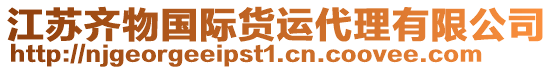 江蘇齊物國際貨運代理有限公司