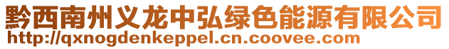 黔西南州義龍中弘綠色能源有限公司