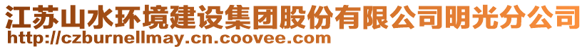江蘇山水環(huán)境建設(shè)集團(tuán)股份有限公司明光分公司