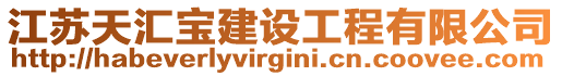 江蘇天匯寶建設(shè)工程有限公司