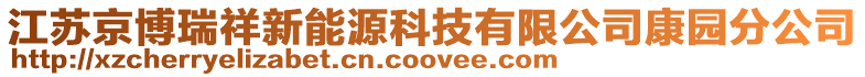 江蘇京博瑞祥新能源科技有限公司康園分公司