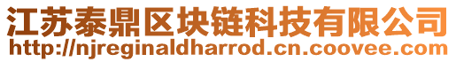 江蘇泰鼎區(qū)塊鏈科技有限公司