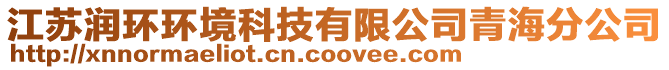江蘇潤環環境科技有限公司青海分公司