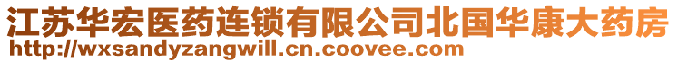 江蘇華宏醫(yī)藥連鎖有限公司北國華康大藥房