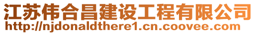 江蘇偉合昌建設(shè)工程有限公司