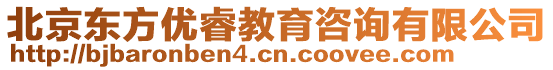 北京東方優(yōu)睿教育咨詢有限公司