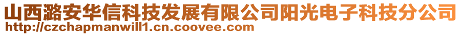 山西潞安華信科技發(fā)展有限公司陽光電子科技分公司