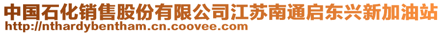 中國石化銷售股份有限公司江蘇南通啟東興新加油站