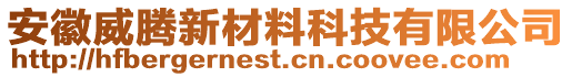 安徽威騰新材料科技有限公司