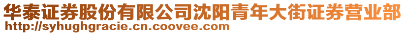 华泰证券股份有限公司沈阳青年大街证券营业部