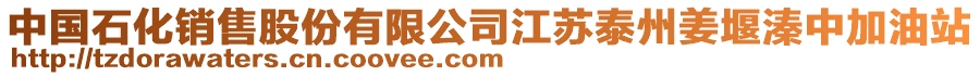 中國石化銷售股份有限公司江蘇泰州姜堰溱中加油站