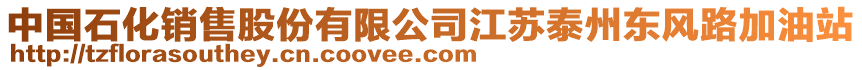 中國(guó)石化銷售股份有限公司江蘇泰州東風(fēng)路加油站
