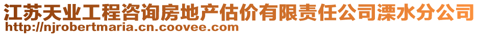 江蘇天業(yè)工程咨詢房地產估價有限責任公司溧水分公司