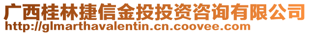 廣西桂林捷信金投投資咨詢有限公司