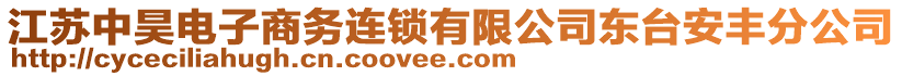 江蘇中昊電子商務(wù)連鎖有限公司東臺(tái)安豐分公司