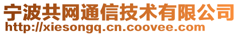 宁波共网通信技术有限公司