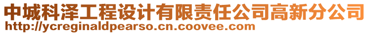 中城科澤工程設(shè)計(jì)有限責(zé)任公司高新分公司