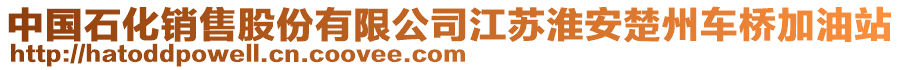 中國(guó)石化銷(xiāo)售股份有限公司江蘇淮安楚州車(chē)橋加油站