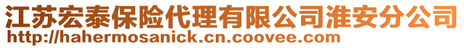 江蘇宏泰保險代理有限公司淮安分公司