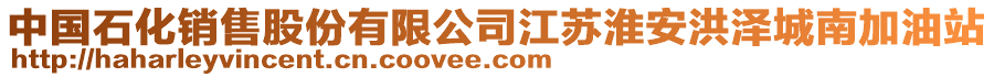 中國(guó)石化銷(xiāo)售股份有限公司江蘇淮安洪澤城南加油站