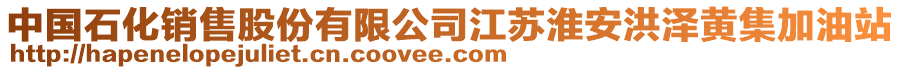 中國(guó)石化銷售股份有限公司江蘇淮安洪澤黃集加油站