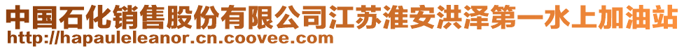 中國石化銷售股份有限公司江蘇淮安洪澤第一水上加油站