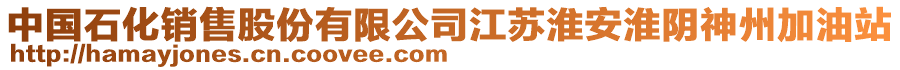 中國(guó)石化銷(xiāo)售股份有限公司江蘇淮安淮陰神州加油站