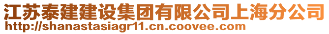 江蘇泰建建設(shè)集團(tuán)有限公司上海分公司