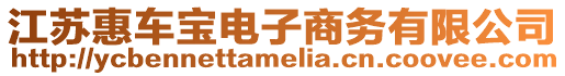 江蘇惠車寶電子商務有限公司