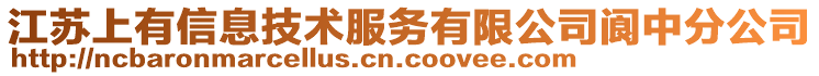 江蘇上有信息技術(shù)服務(wù)有限公司閬中分公司