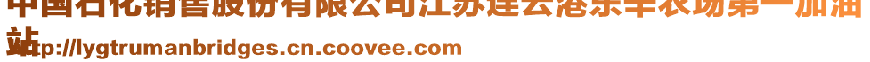 中國石化銷售股份有限公司江蘇連云港東辛農(nóng)場(chǎng)第一加油
站