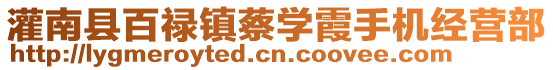 灌南縣百祿鎮(zhèn)蔡學(xué)霞手機(jī)經(jīng)營(yíng)部