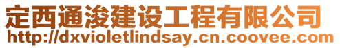 定西通浚建設工程有限公司