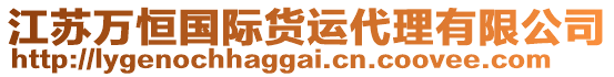 江蘇萬(wàn)恒國(guó)際貨運(yùn)代理有限公司