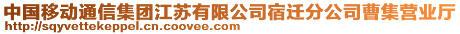 中國移動通信集團江蘇有限公司宿遷分公司曹集營業(yè)廳