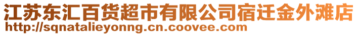 江蘇東匯百貨超市有限公司宿遷金外灘店