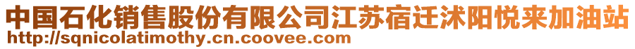 中國石化銷售股份有限公司江蘇宿遷沭陽悅來加油站