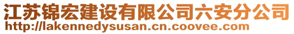 江蘇錦宏建設(shè)有限公司六安分公司