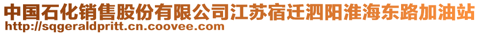 中國石化銷售股份有限公司江蘇宿遷泗陽淮海東路加油站