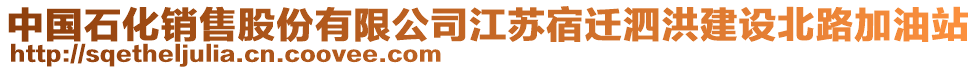 中國石化銷售股份有限公司江蘇宿遷泗洪建設北路加油站