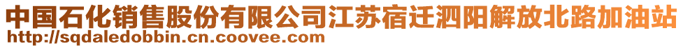 中國石化銷售股份有限公司江蘇宿遷泗陽解放北路加油站