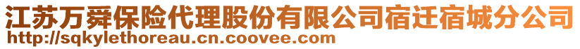 江蘇萬舜保險代理股份有限公司宿遷宿城分公司